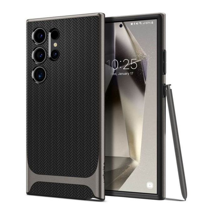Spigen - Caz Neo Hybrid pentru Samsung Galaxy S24 Ultra, Gunmetal