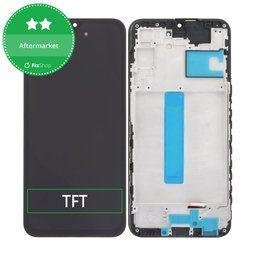 Samsung Galaxy A25 A256B - Ecran LCD + Sticlă Tactilă + Ramă (Brave Black) TFT