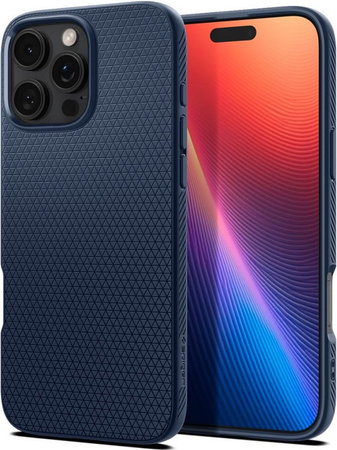 Spigen - Caz Liquid Air pentru iPhone 16 Pro Max, navy blue