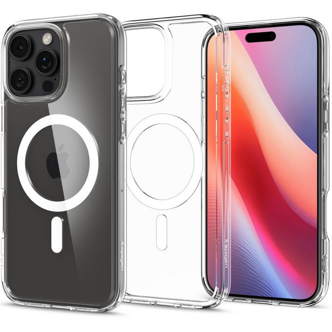 Spigen - Caz Ultra Hybrid cu MagSafe pentru iPhone 16 Pro Max, alb