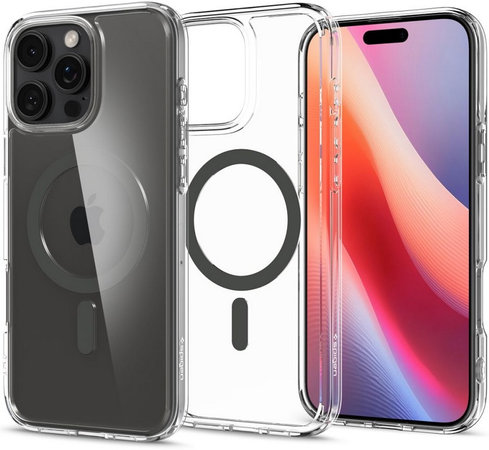 Spigen - Caz Ultra Hybrid cu MagSafe pentru iPhone 16 Pro Max, negru