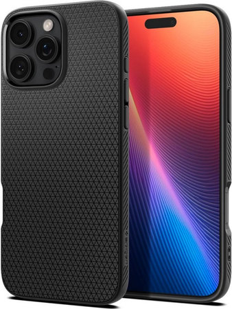 Spigen - Caz Liquid Air pentru iPhone 16 Pro, matte black