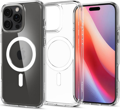 Spigen - Caz Ultra Hybrid cu MagSafe pentru iPhone 16 Pro, alb