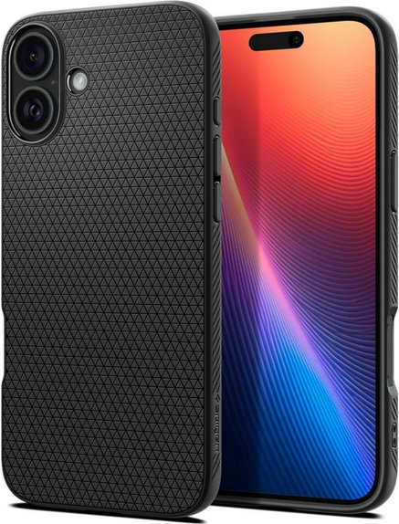 Spigen - Caz Liquid Air pentru iPhone 16, matte black