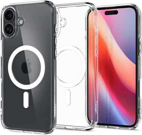 Spigen - Caz Ultra Hybrid cu MagSafe pentru iPhone 16, alb
