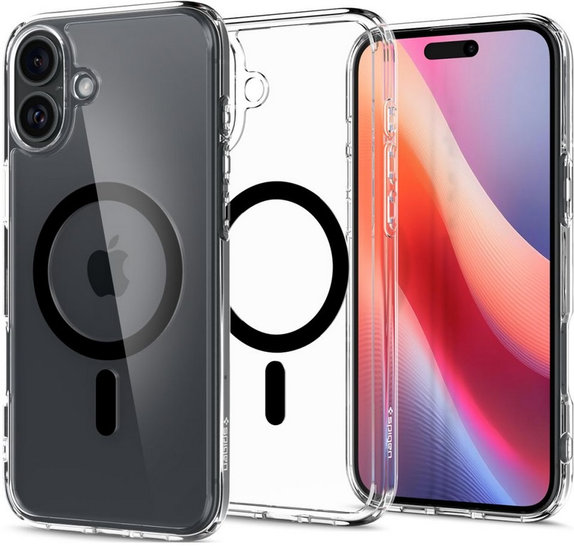 Spigen - Caz Ultra Hybrid cu MagSafe pentru iPhone 16, negru