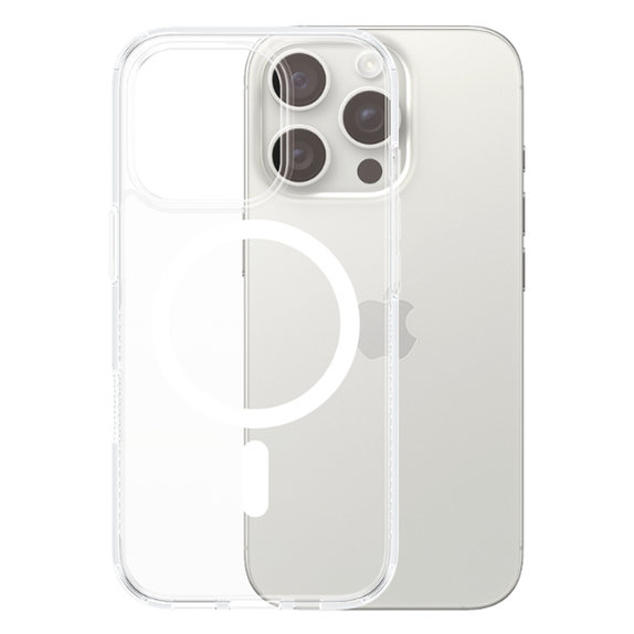 PanzerGlass - Caz HardCase s MagSafe pentru iPhone 16 Pro, transparent