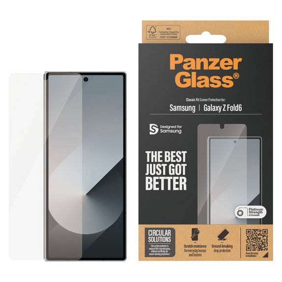 Sticlă securizată Classic Fit pentru Samsung Galaxy Z Fold6, Transparent, PanzerGlass