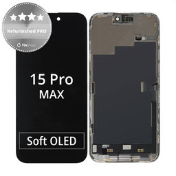 Apple iPhone 15 Pro Max - Ecran LCD + Sticlă Tactilă + Ramă Refurbished PRO