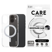 Husă Kickstand cu MagSafe pentru iPhone 16, Argintiu, CARE