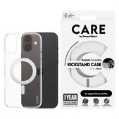 Husă Kickstand cu MagSafe pentru iPhone 16 Plus, Argintiu, CARE