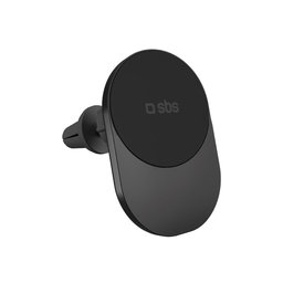 SBS - Suport auto cu încărcare wireless, Qi2, 15W, MagSafe, pentru grila de aer, negru