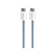 PURO - USB-C Cablu / USB-C, 60W, Fabrik FABK4, 1,5 m, blue lagon
