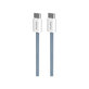 PURO - USB-C Cablu / USB-C, 60W, Fabrik FABK4, 1,5 m, blue lagon