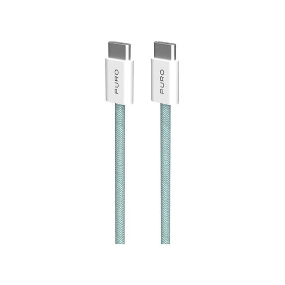PURO - USB-C Cablu / USB-C, 60W, Fabrik FABK4, 1,5 m, island mist