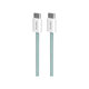 PURO - USB-C Cablu / USB-C, 60W, Fabrik FABK4, 1,5 m, island mist