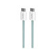 PURO - USB-C Cablu / USB-C, 60W, Fabrik FABK4, 1,5 m, island mist
