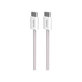 PURO - USB-C Cablu / USB-C, 60W, Fabrik FABK4, 1,5 m, sandshell