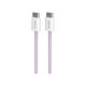 PURO - USB-C Cablu / USB-C, 60W, Fabrik FABK4, 1,5 m, coraltastic