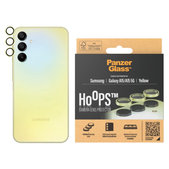 Protecție lentile cameră Hoops pentru Samsung A15/A15 5G, Galben, PanzerGlass