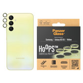 Protecție lentile cameră Hoops pentru Samsung A25 5G, Galben, PanzerGlass