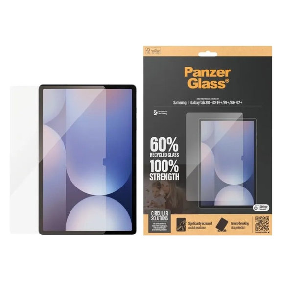 Sticlă securizată UWF pentru Samsung Galaxy Tab S8/S9 Plus, Transparent, PanzerGlass