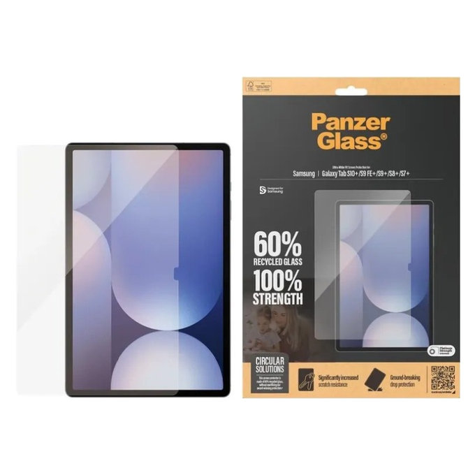 Sticlă securizată UWF pentru Samsung Galaxy Tab S8/S9 Plus, Transparent, PanzerGlass