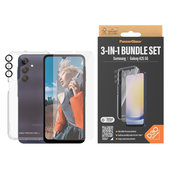 Bundle Hoops + Sticlă securizată UWF + Hard Case D3O pentru Samsung Galaxy A25 5G, Transparent, PanzerGlass