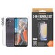 Bundle Hoops + Sticlă securizată UWF + Hard Case D3O pentru Samsung Galaxy A25 5G, Transparent, PanzerGlass