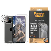 Bundle PicturePerfect + Sticlă securizată UWF + Hard Case D3O pentru iPhone 15 Pro Max, PanzerGlass