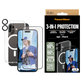 Bundle 3 în 1 Hoops + Sticlă securizată UWF + Hard Case pentru iPhone 16, PanzerGlass