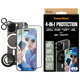 Bundle Hoops + Sticlă securizată UWF + Hard Case + Magnetic Ring Mount pentru iPhone 16 Pro, PanzerGlass