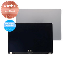 Apple MacBook Air 13" M3 A3113 (2024) - Ecran LCD + Sticlă Frontală + Carcasă Spate (Space Gray) Refurbished