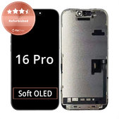 Ecran pentru iPhone 16 Pro, Sticlă tactilă cu ramă, Refurbished