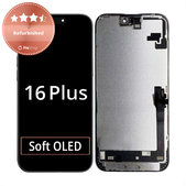 Ecran pentru iPhone 16 Plus, Sticlă tactilă cu ramă, Refurbished