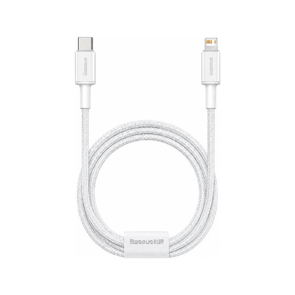 Baseus - Cablu Lightning/USB-C, 1.5m, alb