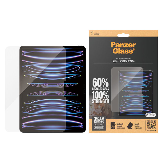 Sticlă securizată UWF pentru iPad Pro 11'', Transparent, PanzerGlass