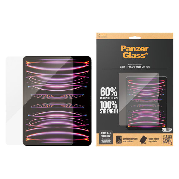 Sticlă securizată UWF pentru iPad Air 13"/Pro 13", Transparent, PanzerGlass