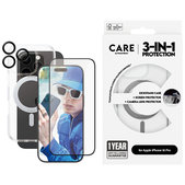 Bundle Hoops Ceramic + Sticlă securizată UWF Ceramic + Husă Kickstand pentru iPhone 16 Pro, CARE