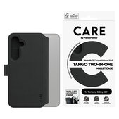 Caz Wallet Tango Two-In-One cu QI pentru Samsung Galaxy S25+, Negru, PanzerGlass