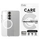 Caz Urban Combat cu QI alb pentru Samsung Galaxy S25, Transparent, PanzerGlass