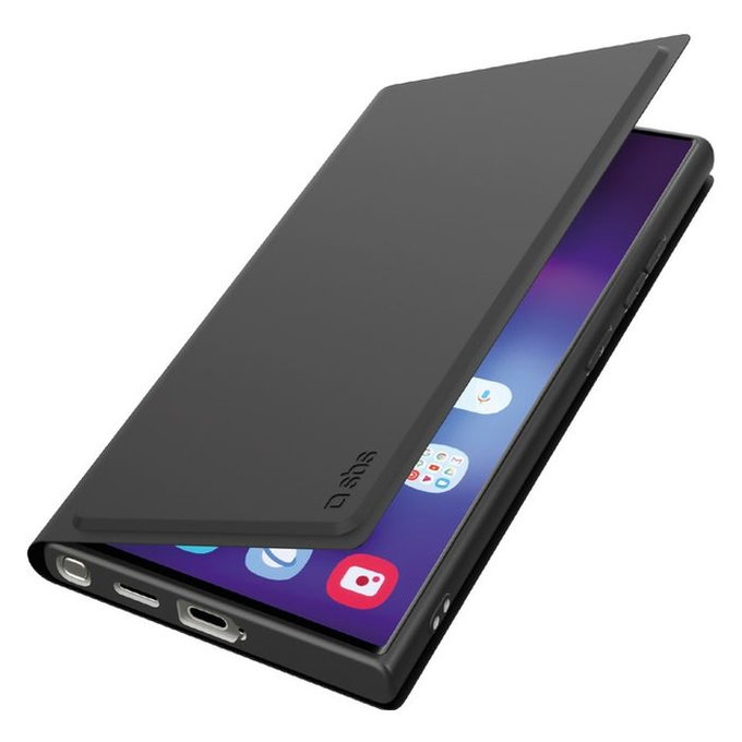 SBS - Caz Book Wallet Smooth pentru Samsung Galaxy S25 Ultra, negru