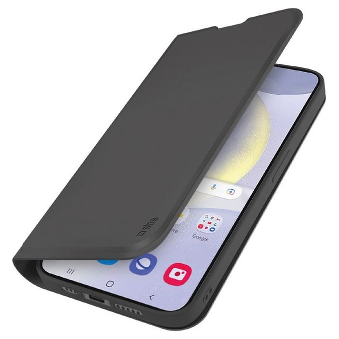 SBS - Caz Book Wallet Smooth pentru Samsung Galaxy S25+, negru