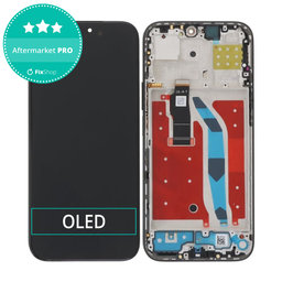 Honor 200 Lite - Ecran LCD + Sticlă Tactilă + Ramă (Midnight Black) OLED