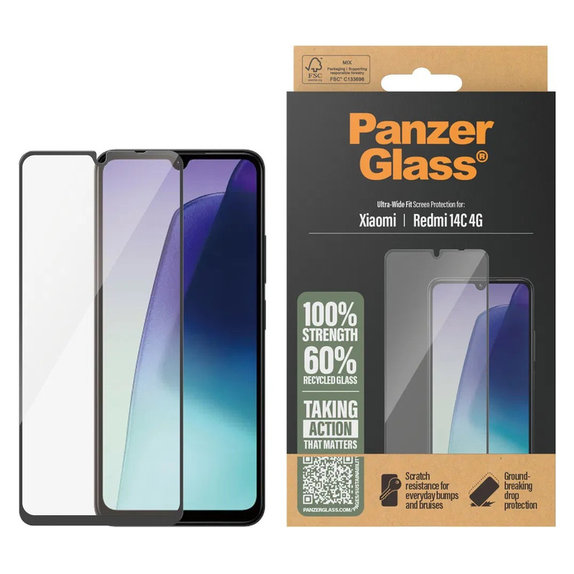 Sticlă securizată UWF pentru Xiaomi Redmi 14C 4G, Transparent, PanzerGlass