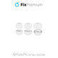 FixPremium - Benzi de cauciuc înlocuibile pentru AirPods Pro - Set 3 buc (L, S, XS), alb