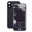 Apple iPhone 16 - Sticlă pentru carcasa din spate + Sticlă cameră + Placă metalică + Magne?i MagSafe (Black)