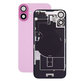 Apple iPhone 16 - Sticlă pentru carcasa din spate + Sticlă cameră + Placă metalică + Magneți MagSafe (Pink)