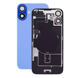 Apple iPhone 16 - Sticlă pentru carcasa din spate + Sticlă cameră + Placă metalică + Magne?i MagSafe (Ultramarine)