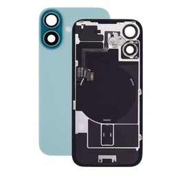 Apple iPhone 16 - Sticlă pentru carcasa din spate + Sticlă cameră + Placă metalică + Magne?i MagSafe (Teal)